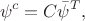 $$\psi^c=C\bar{\psi}^T,$$
