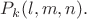 $P_k(l,m,n).$