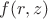 $f(r, z)$