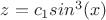$z=c_1sin^3(x)$ $z=c_1sin^3(x)$