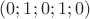 $(0;1;0;1;0)$