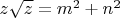 $z\sqrt z=m^2+n^2$