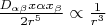 $\frac{D_{\alpha\beta}x{\alpha}x_{\beta}}{2r^5}\propto\frac{1}{r^3}$