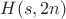 $H(s,2n)$