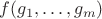 $f(g_1, \dots, g_m)$