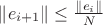 $\lVert e_{i+1}\rVert\leq \frac{\lVert e_i\rVert}{N}$