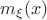 $m_{\xi}(x)$