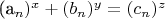 (a_n)^x + (b_n)^y = (c_n)^z