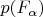 $p(F_\alpha)$