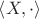 $\left\langle X,\cdot \right\rangle$