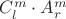 $C_l^m \cdot A_r^m $C_l^m \cdot A_r^m