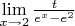 $ \lim\limits_{x\to2}\frac t{e^x-e^2} $