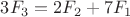 $3F_3 = 2F_2 + 7F_1$