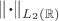 $\|{\boldsymbol\cdot}\|_{L_2(\mathbb R)}$