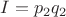 $I=p_2q_2$