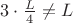 $3\cdot\frac{L}4\not=L$