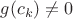 $g(c_k) \neq 0$