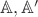 $\mathbb {A, A'}$