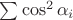 $\sum\cos^2 \alpha_i$