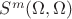 $S^{m}(\Omega,\Omega)$