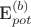 E^{(b)}_{pot}