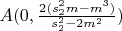 $A(0,\frac{2(s_2^2 m-m^3)}{s_2^2-2m^2})$