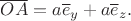 $\overline {OA}=a\overline e_y+a\overline e_z.$