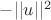$  - ||u||^2