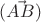 $(\vec {AB})$