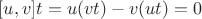 $[u,v]t=u(vt)-v(ut)=0$