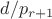 $d/p_{r+1}$