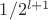 $1/2^{l+1}$