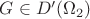 $G \in D'(\Omega_2)$
