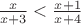 $\frac{x}{x+3}<\frac{x+1}{x+4}$