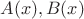 $A(x), B(x)$