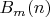 $B_m(n)$