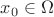 $x_0 \in \Omega$