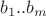 $b_{1}..b_{m}$