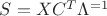 $S=X C^T \Lambda^{=1}$