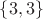 $\{3, 3\}$
