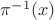 $\pi^{-1}(x)$