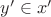 $y' \in x'$