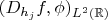 $(D_{h_j}f,\phi)_{L^2(\mathbb{R})$