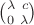 $\binom{\lambda \ c}{0 \ \lambda}$