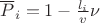 $\overline P_i = 1 - \frac {l_i} v \nu$