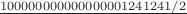 $\frac{100000000000000001241241/2}{}$