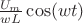 $\frac{U_{m}}{wL}\cos(wt)$