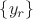 $\{y_{r}\}$
