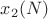 $x_2(N)$