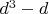 $d^3-d$